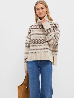 Barbour Knitted Helen Jumper In Birch Multi 2 NWT